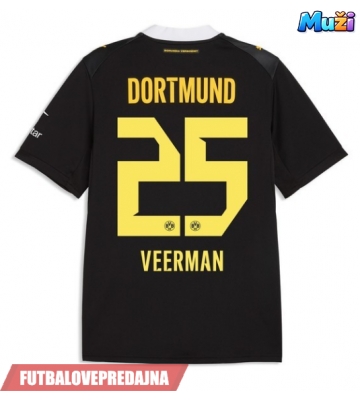 Lacne Muži Futbalové dres Borussia Dortmund Joey Veerman #25 2026-27 Krátky Rukáv - Preč